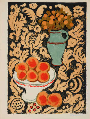 Ведерников Александр Семенович. Натюрморт с персиками